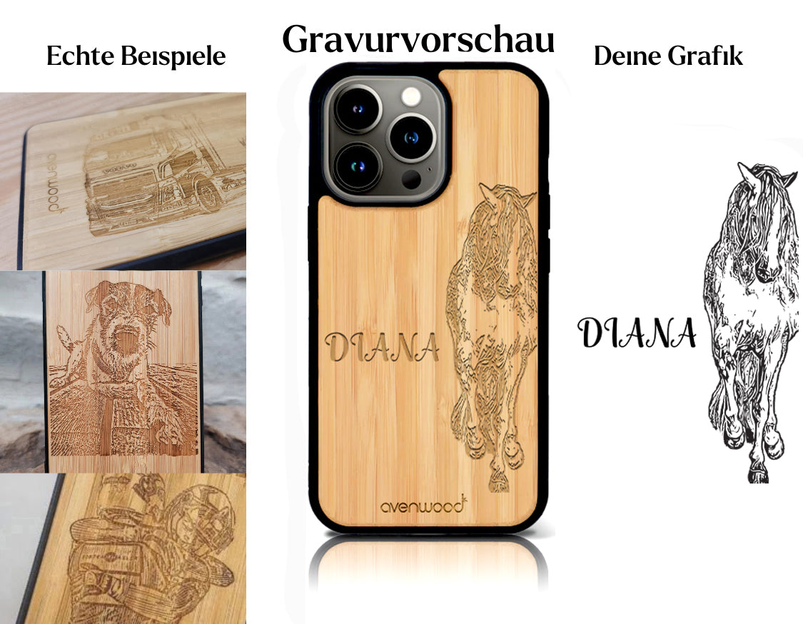 INDIVIDUEL iPhone 15 Pro bambou plastique